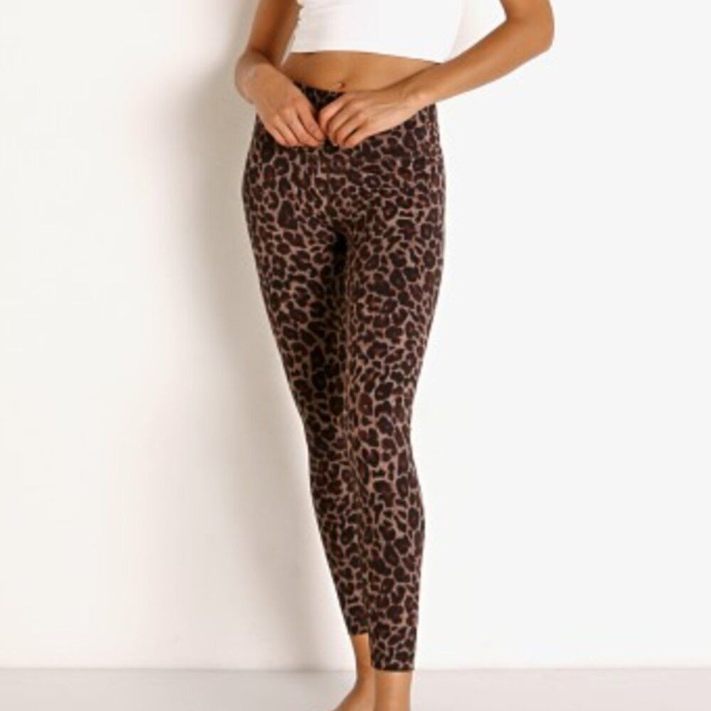 Varley Luna Lolux Legging Tort Leopard Size Small